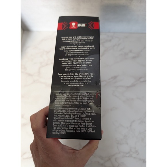 Weber iGrill 3 Bluetooth Connected Grill Thermometer New Opened Box 7204 Probes - Picture 7 of 7